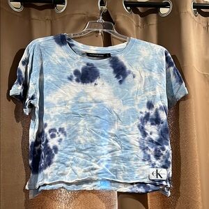 Calvin Klein Blue Tie-Dye T-Shirt